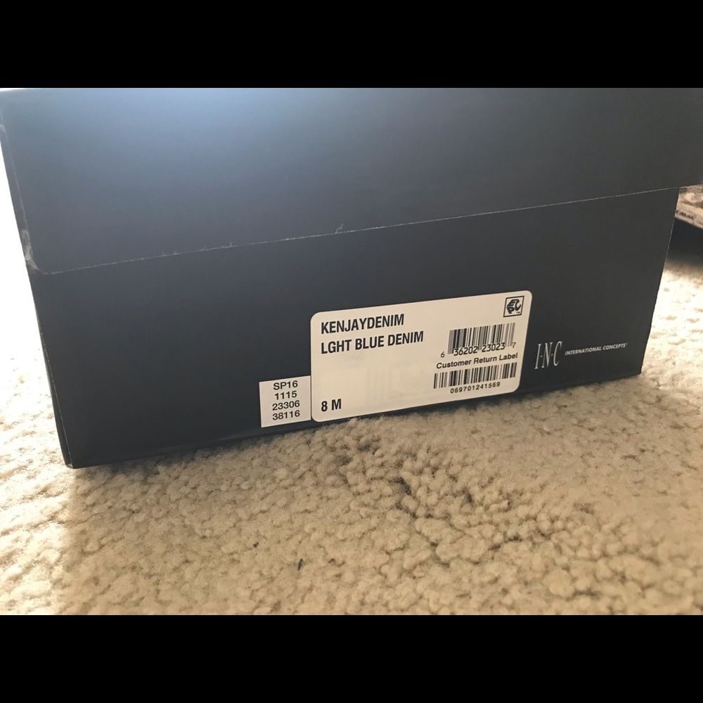INC denim heels